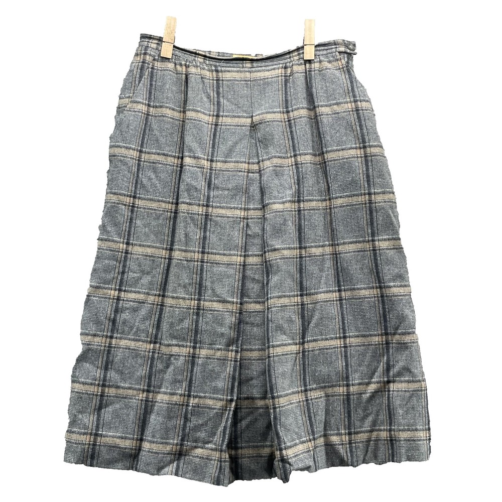 VTG Pendleton Wool Skirt Women's 12* Academia Corp Office Modest Preppy Made USA